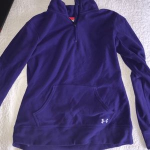 Purple under amour quarter zip hoodie